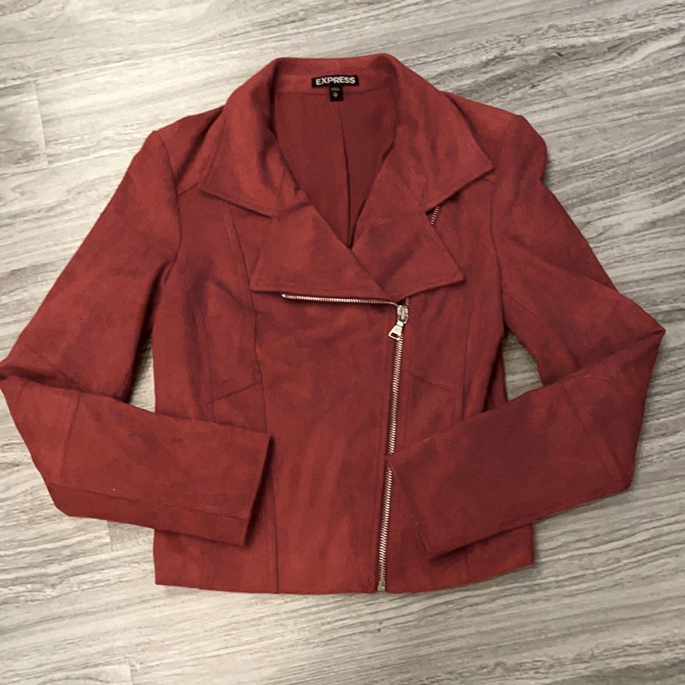 Express suede Moro jacket sz XS EUC